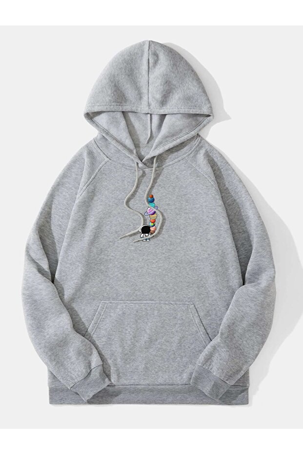 Printed Unisex Oversize Hooded Sweatshirt