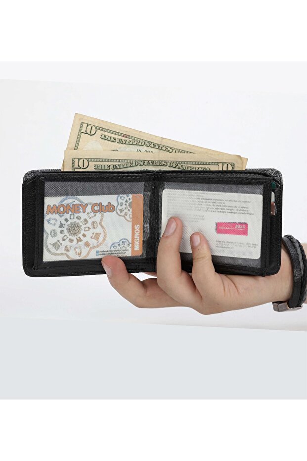 Ruby Erkek Gri Deri Cüzdan - 2