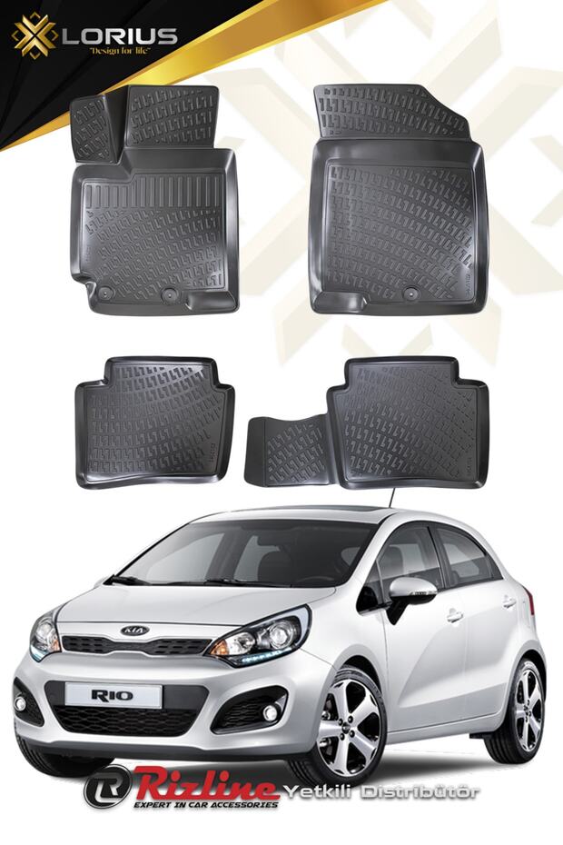 Kia Rio 2011-2017 3d Havuzlu Paspas - 1