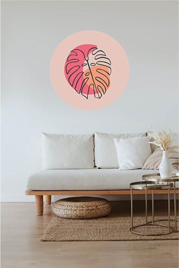 Abstract Tropical Leaf Wall Sticker - 1