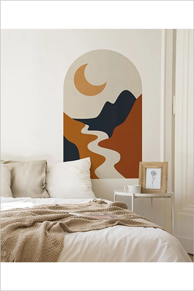 Boho Dağ Kemer Duvar Sticker - 1
