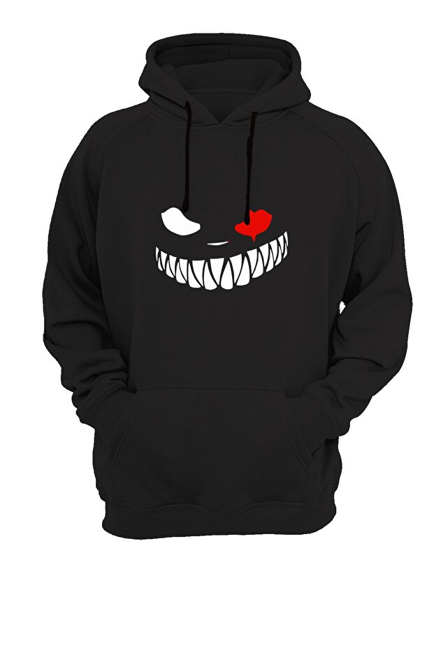 Printed Black Sweatshirt - 1
