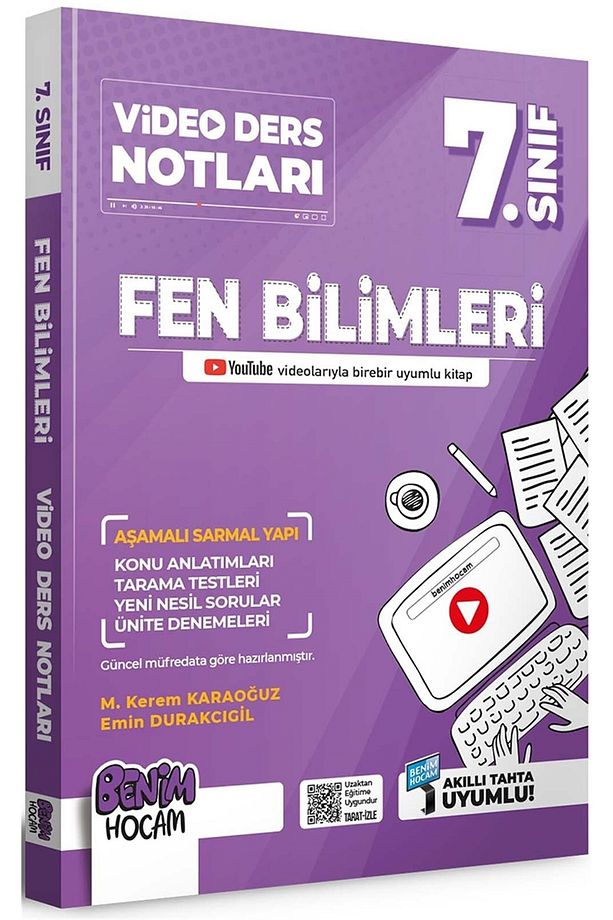 Benim Hocam 2023 7.sınıf Fen Bilimleri Video Ders Notları Konu Anlatımı - 1