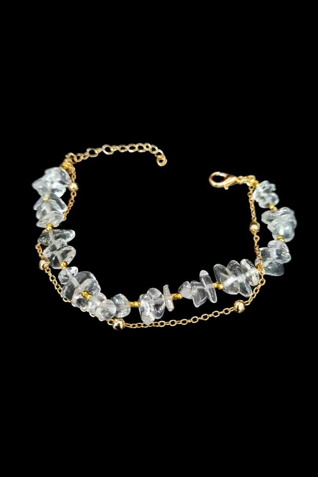 Certified Crystal Quartz Natural Stone Bracelet Special Design