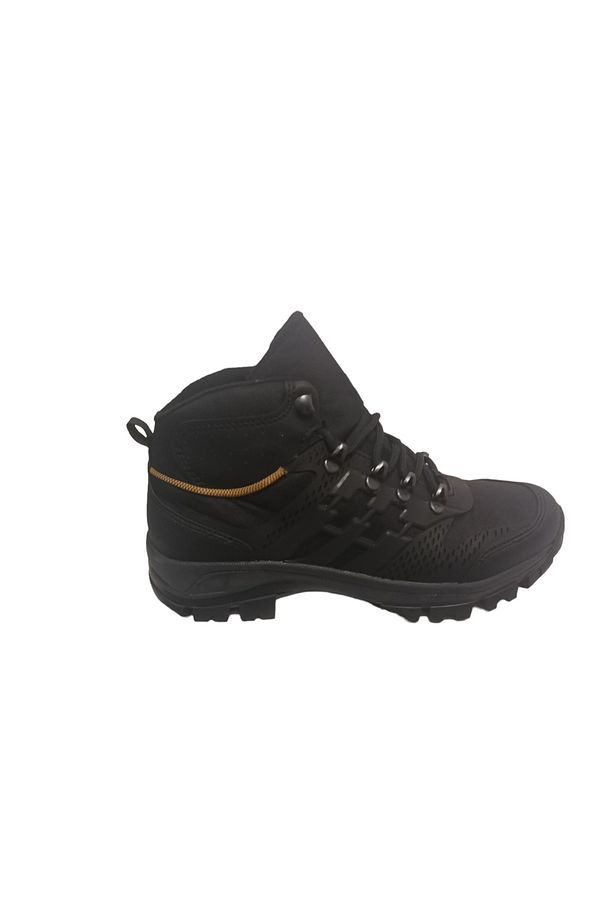 Su Geçirmez Siyah Gri Erkek Trekking Ortopedik Bot - 1