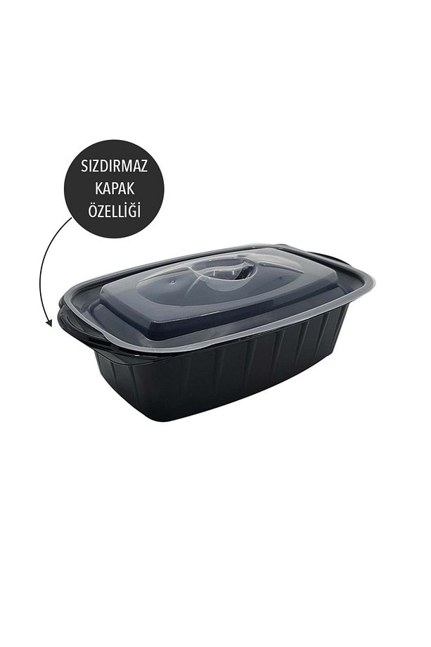 Isıtılabilen Sıcak Yemek Kabı Seti 750 Gr. (100 Adet) - 3