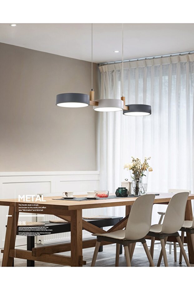 Wooden Led Avize - 1