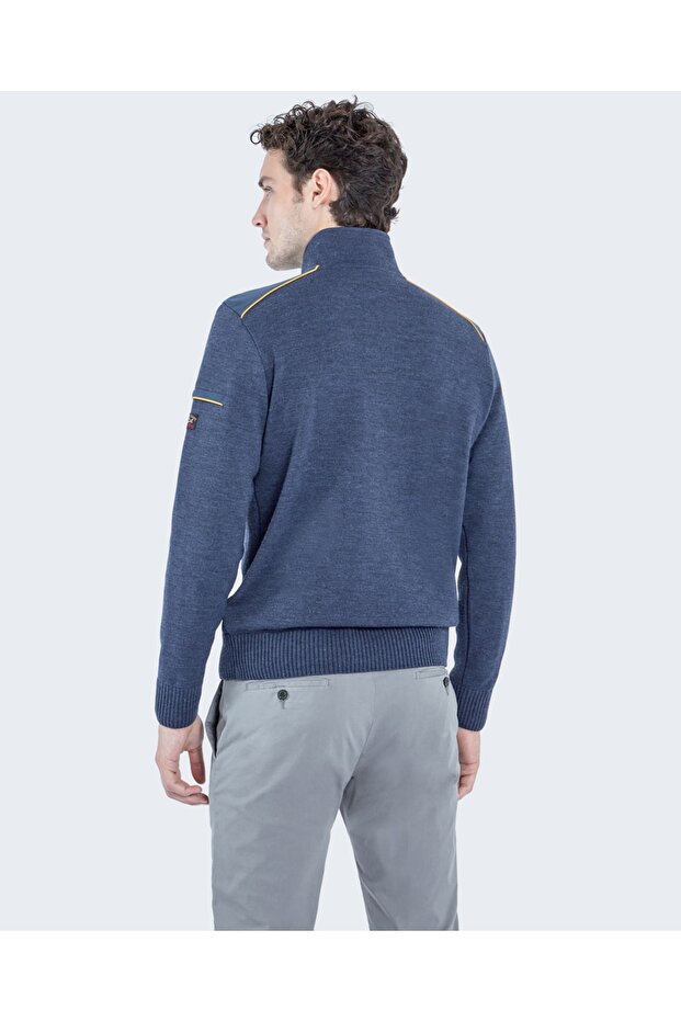 Men's Zıpped Pullover C.w. Wool - 2
