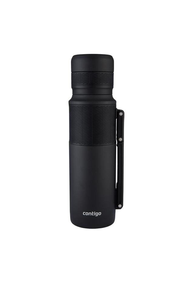 Steel Thermal Thermos with Thermal Cup 1.2lt Black