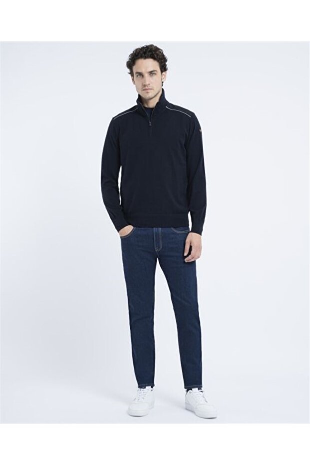 Men's Zıpped Pullover C.w. Wool - 4