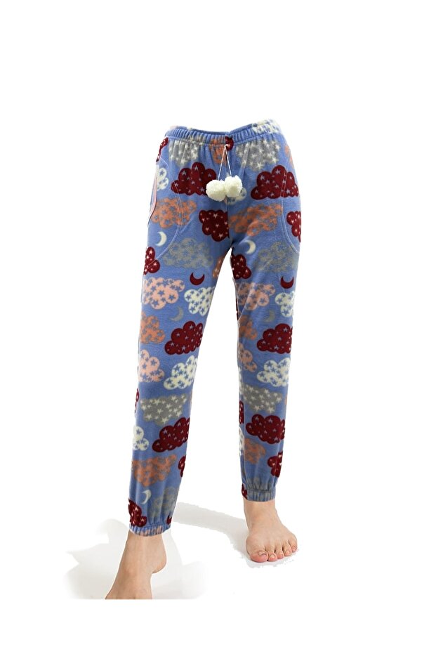 Women's Fleece Winter Pajamas with Bottom Pockets
