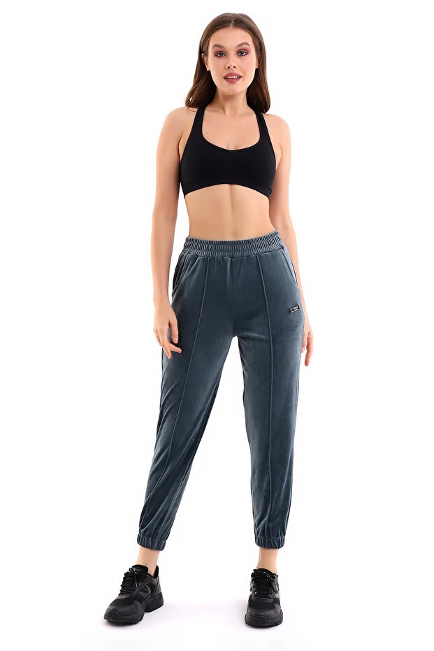 Kadife Eşofman Jogger - 1