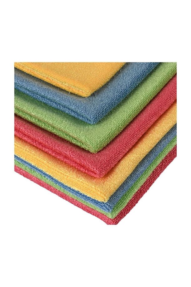 Mikrofiber Kadife Dokulu Genel Temizlik Bezi 40x40 Cm 50 gr 8'li - 1