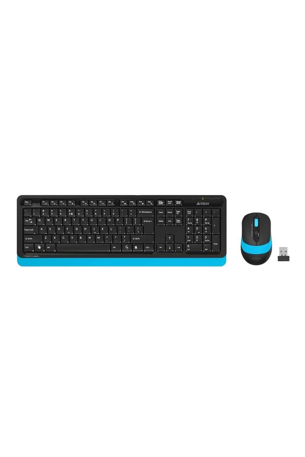 Fg1010 Kablosuz Standart Mavi Q Klavye Mouse - 1