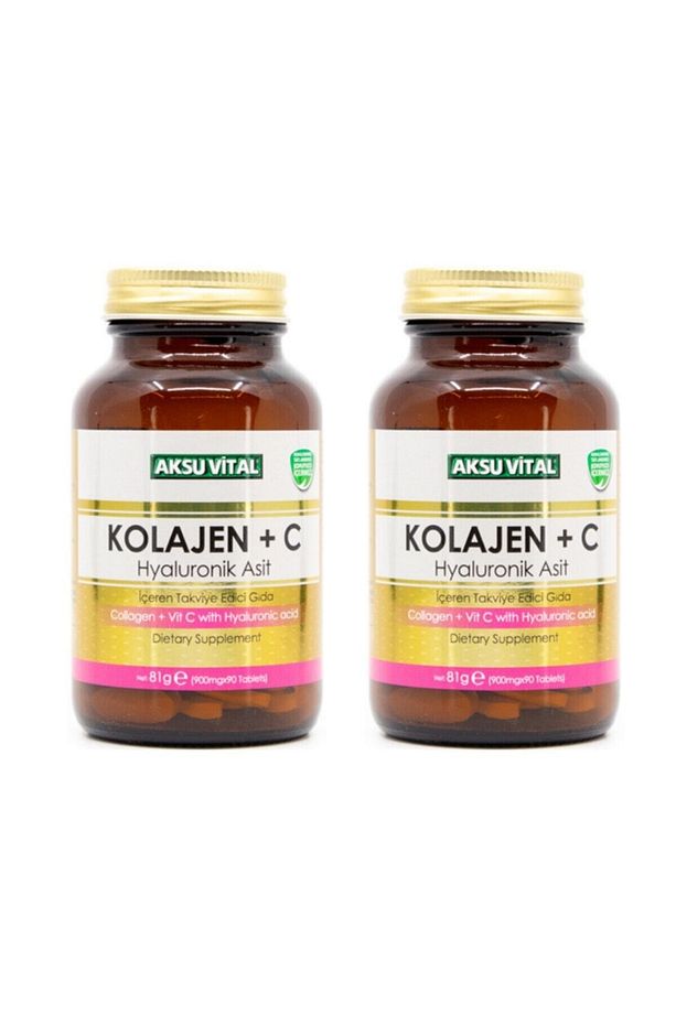 Aksuvital Kolajen Vitamin C & Hyaluronik Asit 60 Tablet X 2 Adet - 1