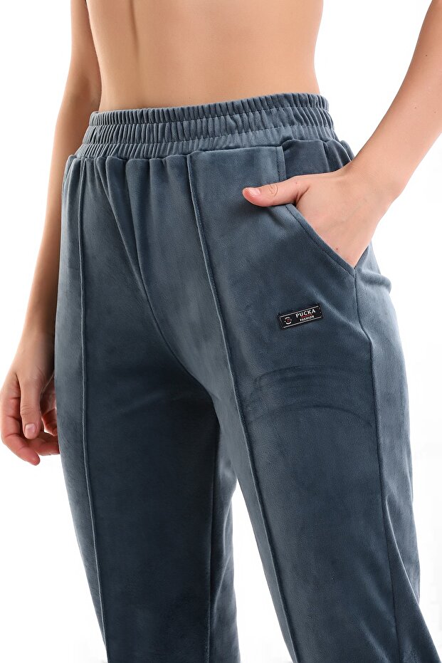Kadife Eşofman Jogger - 6