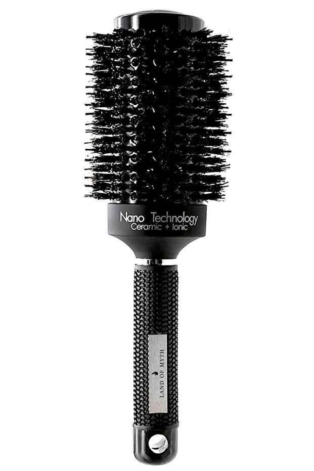 53 Mm-Lom1094 Nano Technology Ceramic + Ionic Thermal Blow Dry Hair Brush, Natural Bristle Tooth, Professional