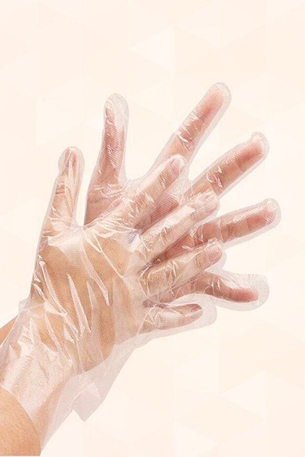 Tek Kullanımlık Şeffaf Eldiven Börek Eldiveni - 200'lü - 1