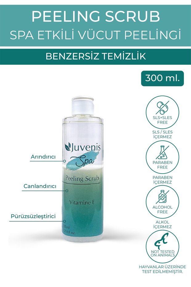 Smoothing, Revitalizing and Purifying Body Peeling with Vitamin E for All Skin Types 300ml