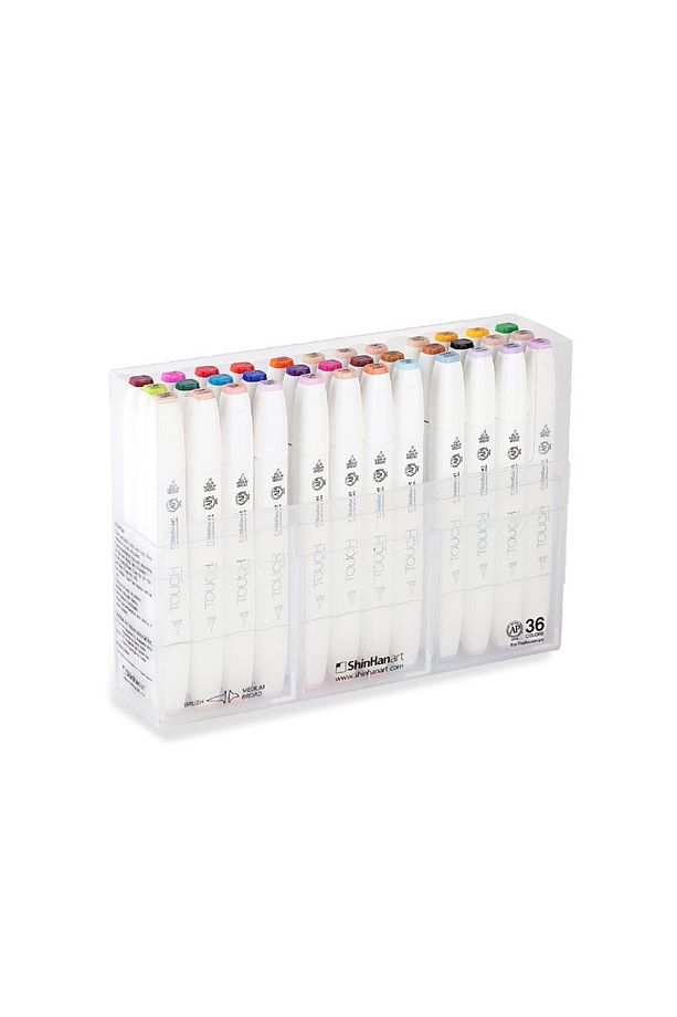 Touch Twın Brush Pen : Çift Taraflı Marker Seti : 36'lı - 1