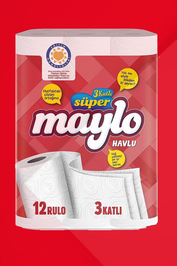 Kağıt Havlu 3 Katlı Süper 12 Rulo - 1
