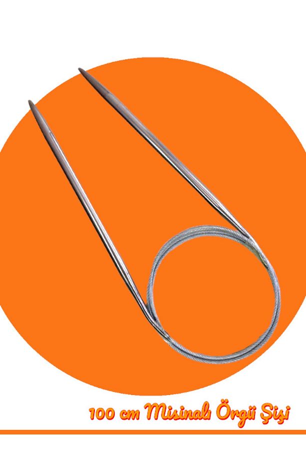 Çelik Telli Misinalı Örgü Şişi Seti 40 Cm-60 Cm Ve 100 Cm - 4