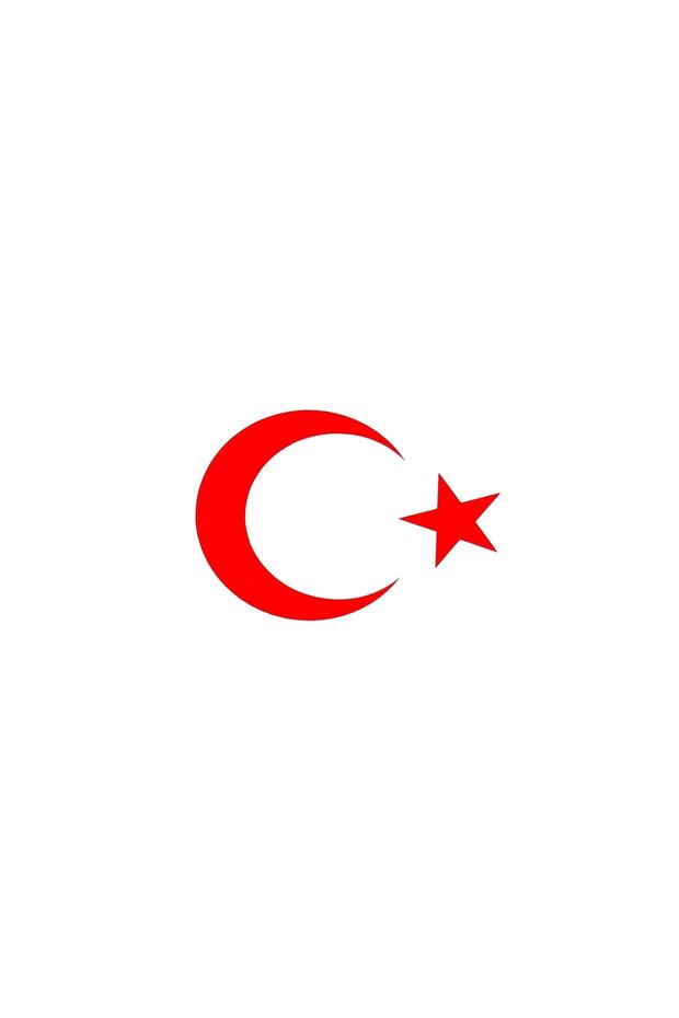 Sticker Moon And Star Only Turkey Sticker 10.5x7.5 Cm Sticker