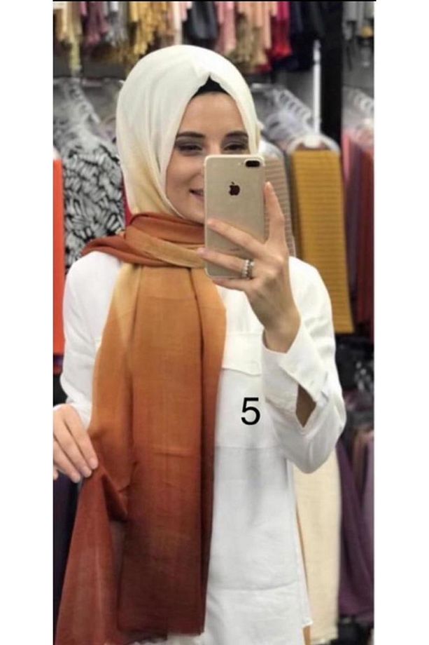 Tülbent Polyester Şal Degrade Model - 1