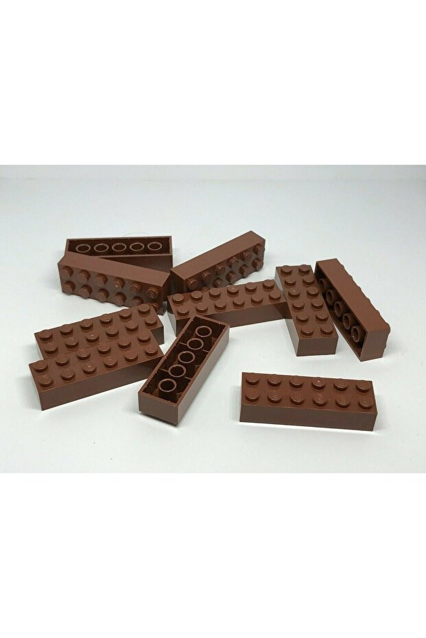 Original Accessory Moc Custom Creator Brick 2 X 6 Bricks Brown 4 Pieces Will Be Sent