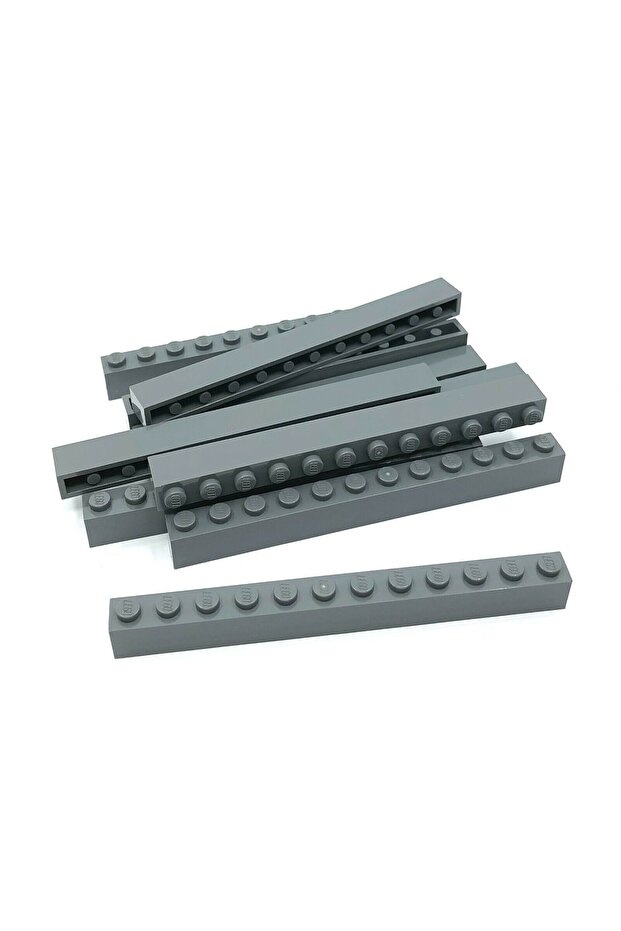 Original Accessory Moc Custom Creator Brick 1 X 12 Brick Light Gray 2 Pieces Will Be Sent