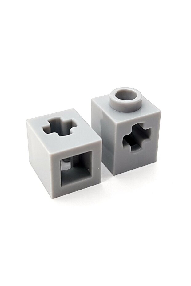 Original Accessory Custom Moc Technic Brick 1 X 1 Axle Perforated Light Gray Brick 4 Pieces to Ship