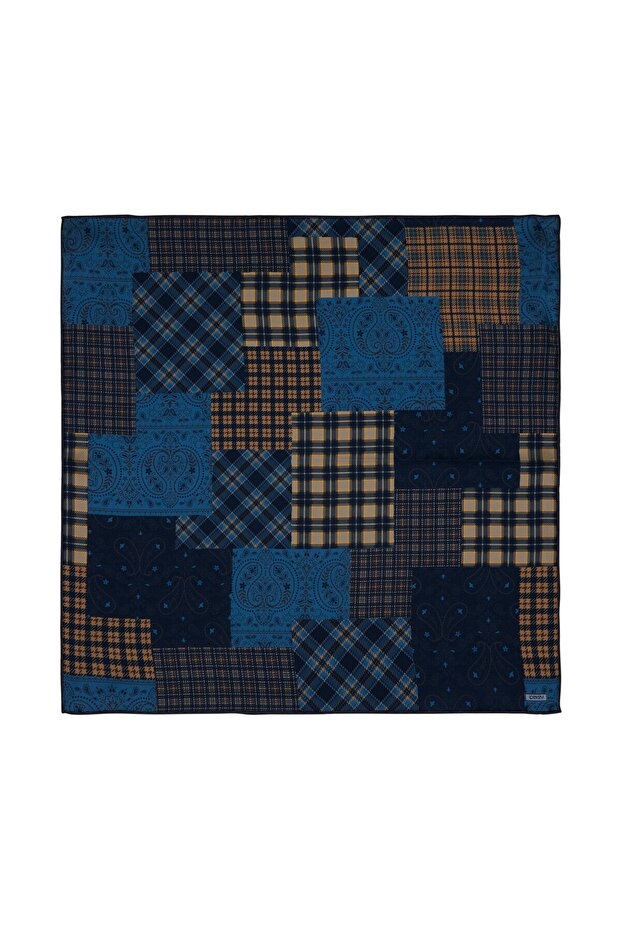 Patchwork Desenli Ipek Mendil Model 21 - 1