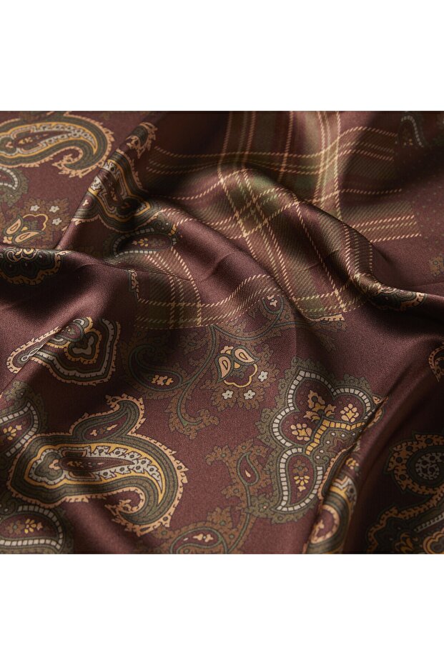 Patchwork Patterned Silk Handkerchief Model 04 - 3