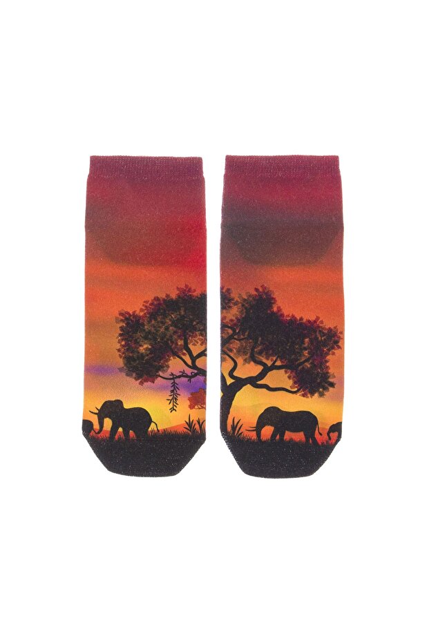 Sunset Patterned Socks - 1