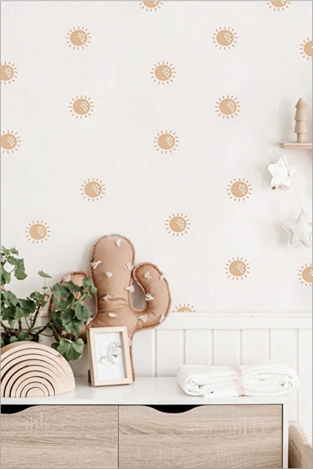 Boho Mini Sun Duvar Sticker - 1