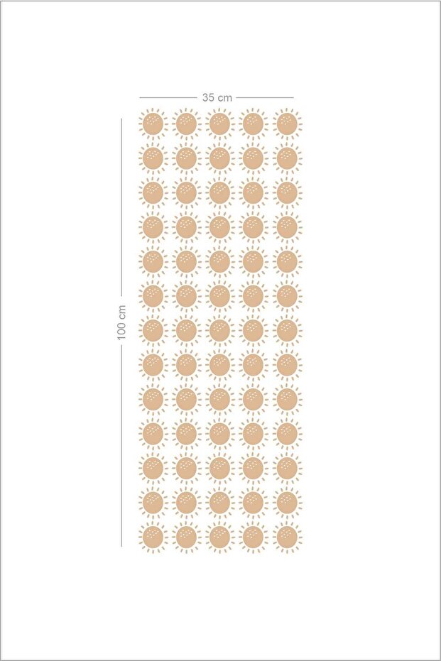 Boho Mini Sun Duvar Sticker - 3
