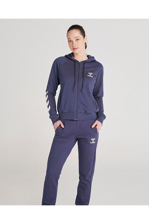 921458-7666 Hmlt-noni 2.0 Zip Kadın Eşofman Üst Peacoat - 3