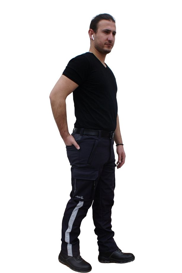 Softshell Pantolon Oslo Model Su Ve Rüzgar Geçirmez Siyah - 5