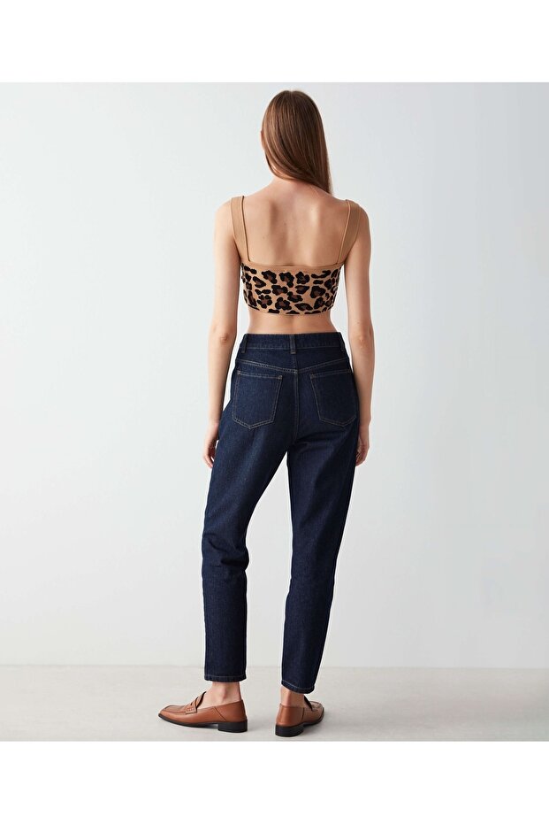 Leopard Pattern Knitwear Bustier - 5