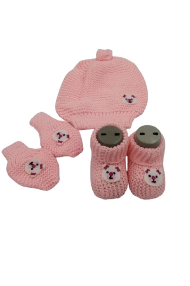 Bebe Eldiven Bere Patik 3 Lü Takım - 1