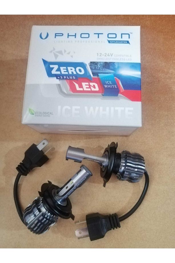 Zero H4 3 Plus Fansız Led 12volt-24volt Zr3724 Ice White Fansız - 1