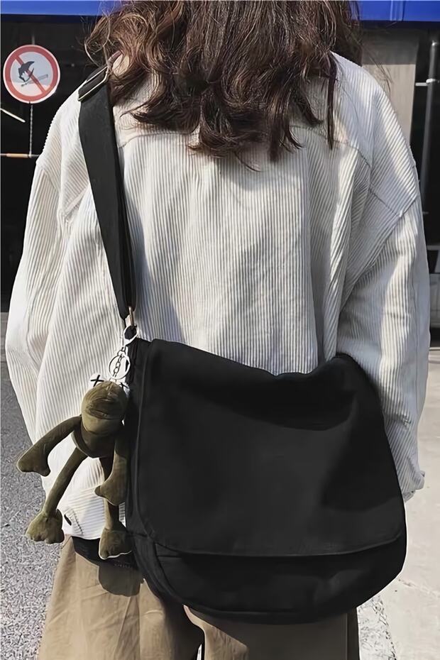 حقيبة مسنجر - أسود - 1