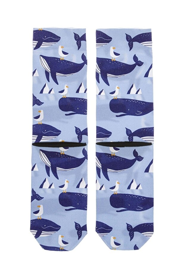 Whale Patterned Socks - 2