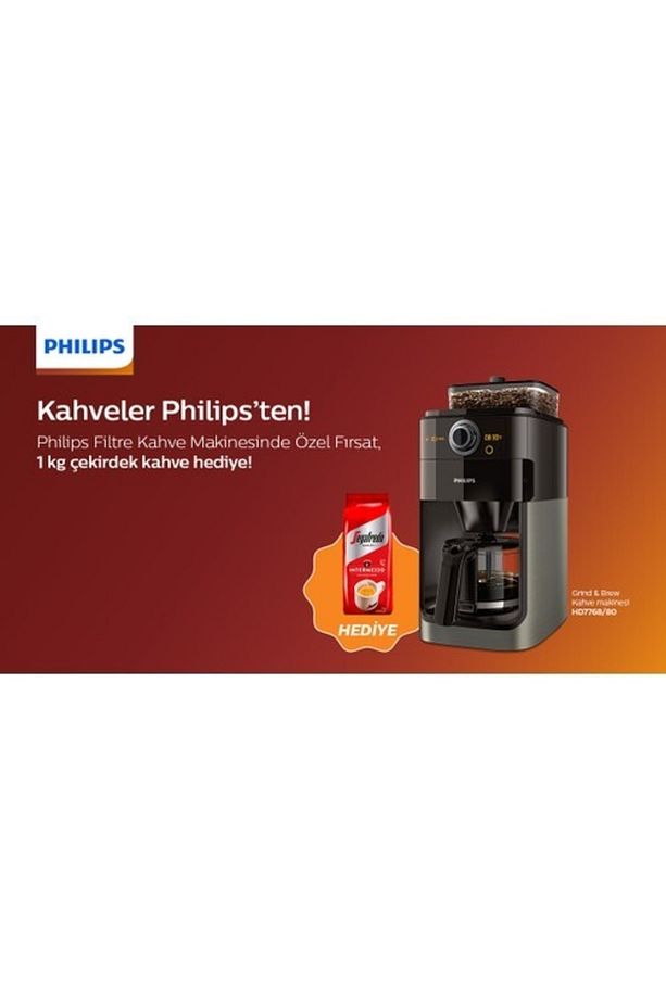 Hd7768/80 Filtre Kahve Makinesi- 1kg Kahve Hediyeli - 2