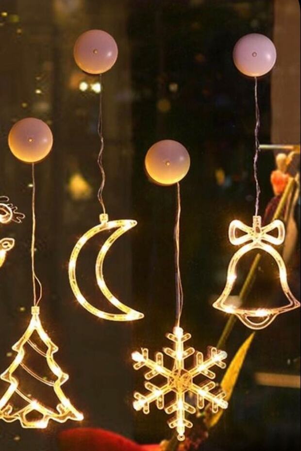 Ay Led Işıklı Vitrin,kapı Ve Cam Süsü - 3