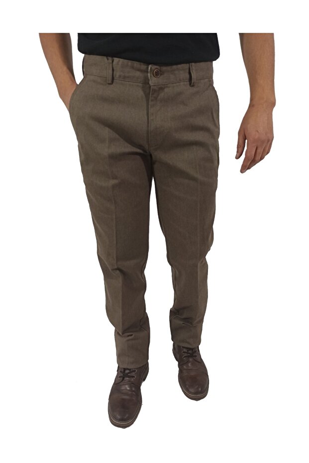 Byhami Winter Lycra Canvas Trousers-1001