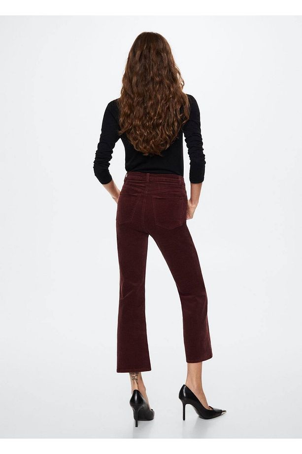 Fitilli Kadife Bootcut Pantolon - 4