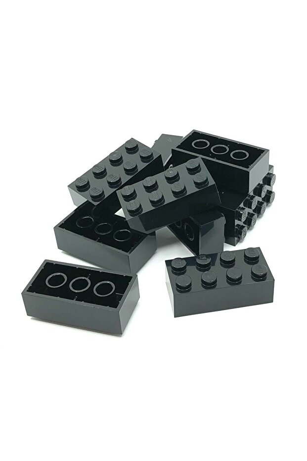 Original Accessory Moc Custom Creator Brick 2 X 4 Brick Black 4 Pieces to Send