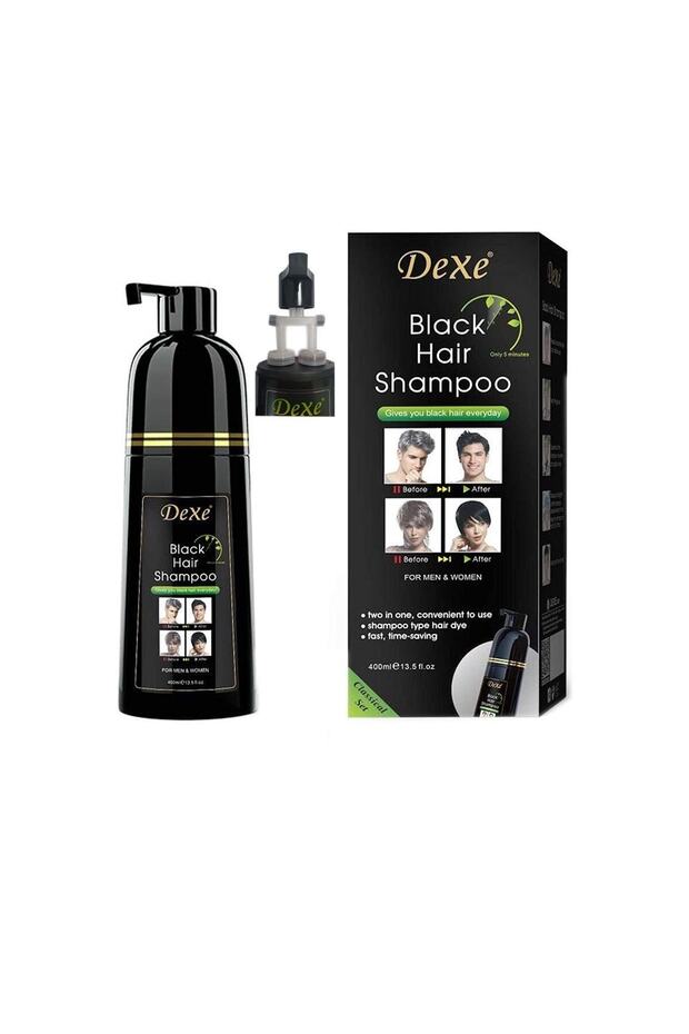 Dexe Hair Blackening Shampoo 400 ml New 2 in One Special Design Bottle
