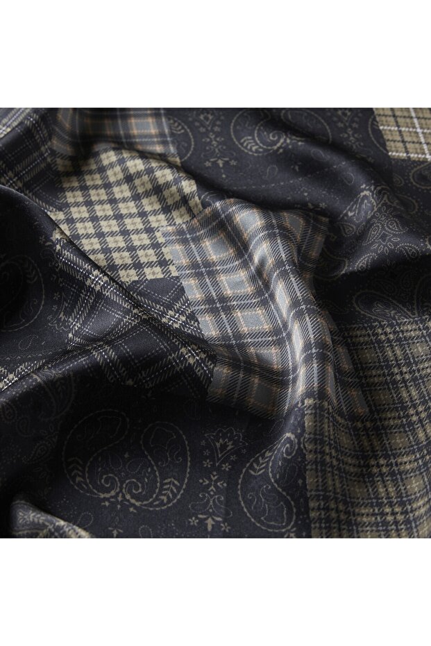 Patchwork Desenli Ipek Mendil Model 20 - 3